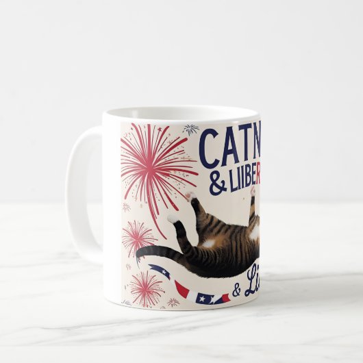 Catnip & Liberty - Fun Cat Tasse (Vorderseite Links)