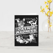 Catnip Madness Cute Kitten Funny Cat Pet Humor Karte (Gelbe Blume)