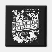 Catnip Madness Cute Kitten Funny Cat Pet Humor Magnet (Vorne)