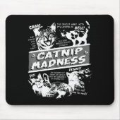 Catnip Madness Cute Kitten Funny Cat Pet Humor Mousepad (Vorne)
