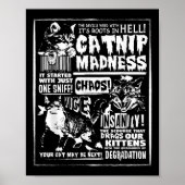 Catnip Madness Niedlich Kitten Katzengeschenk für Poster (Vorne)