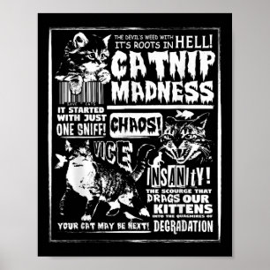 Catnip Madness Niedlich Kitten Katzengeschenk für Poster