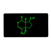 Catnip Nepetalacton Molekulare chemische Formel (Vorne)