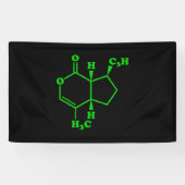 Catnip Nepetalacton Molekulare chemische Formel Banner (Horizontal)