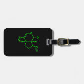 Catnip Nepetalacton Molekulare chemische Formel Gepäckanhänger (Vorderseite horizontal)