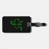 Catnip Nepetalacton Molekulare chemische Formel Gepäckanhänger (Rückseite horizontal)