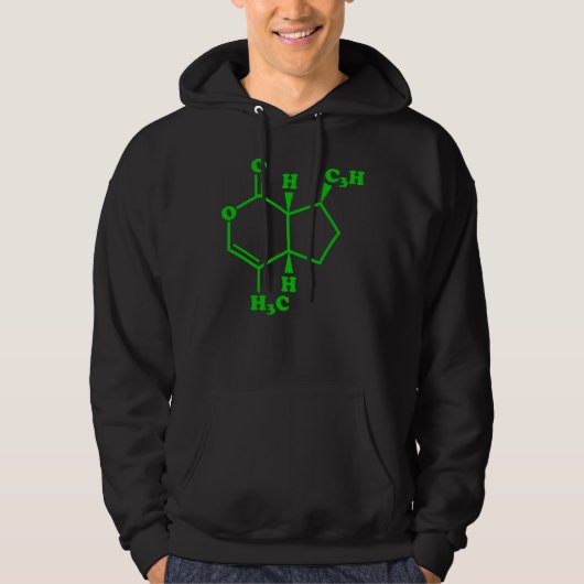 Catnip Nepetalacton Molekulare chemische Formel Hoodie (Vorderseite)