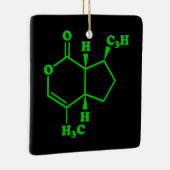 Catnip Nepetalacton Molekulare chemische Formel Keramikornament (Rechts)