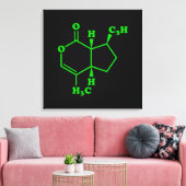 Catnip Nepetalacton Molekulare chemische Formel Leinwanddruck (Insitu (Wohnzimmer))