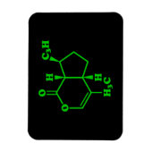Catnip Nepetalacton Molekulare chemische Formel Magnet (Vertikal)
