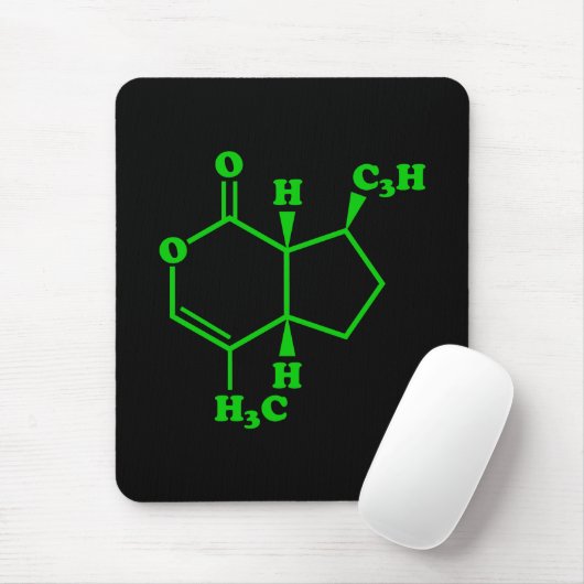 Catnip Nepetalacton Molekulare chemische Formel Mousepad (Mit Mouse)