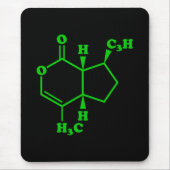 Catnip Nepetalacton Molekulare chemische Formel Mousepad (Vorne)