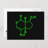 Catnip Nepetalacton Molekulare chemische Formel Postkarte (Vorne/Hinten)