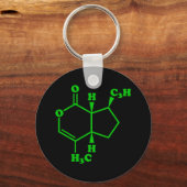 Catnip Nepetalactone Molecular Chemical Formula Schlüsselanhänger (Vorderseite)
