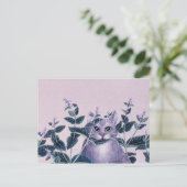 Catnip Postkarte (Stehend Vorderseite)