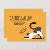 Catnipulation Cat Lovers Meet Design Postkarte (Vorne/Hinten)
