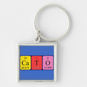 Cato Periodic Table name keyring Schlüsselanhänger