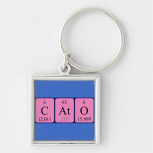 Cato Periodic Table name keyring Schlüsselanhänger
