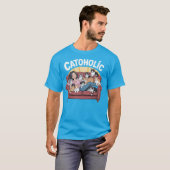 CATOHOLIC - Funny Cat Lover T - Shirt (Vorne ganz)