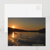Catoma Creek Sunset Postkarte (Vorne/Hinten)