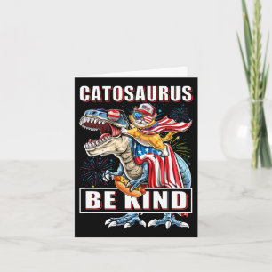 Catosaurus Funny Cat Dinosaur Meowica Karte