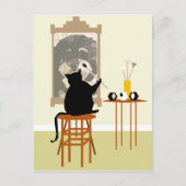 CatPaintingDog Postkarte (Vorderseite)
