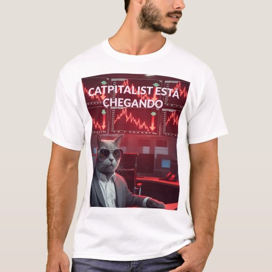 Catpitalist: Comédia do Crash do Mercado T-Shirt (Vorderseite)