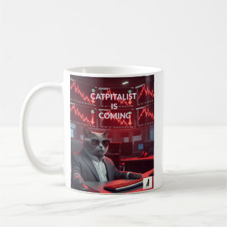 Catpitalist: Comedy of Market Crash - Funny Mug Kaffeetasse