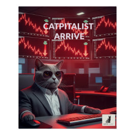 Catpitalist: Market Crash Comedy - Poster Finance