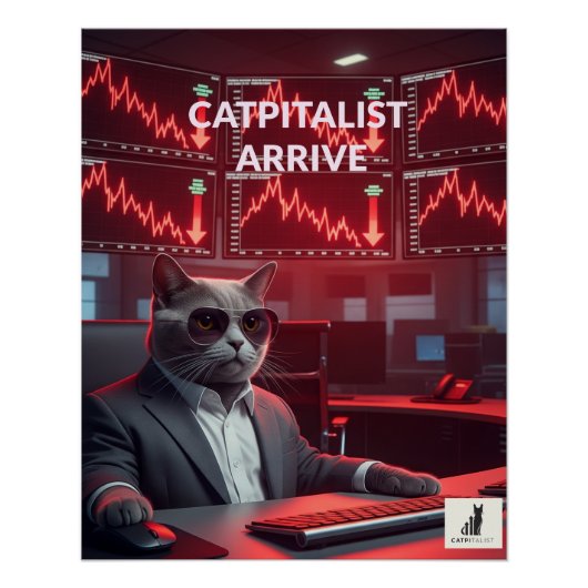 Catpitalist: Market Crash Comedy - Poster Finance (Vorderseite)