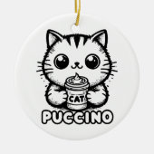 Catpuccino 1 keramik ornament (Vorne)