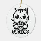 Catpuccino 1 keramik ornament (Links)