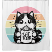Catpuccino 3 duschvorhang (Vorderseite)