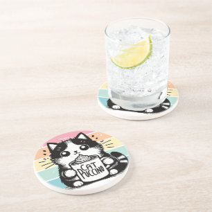 Catpuccino 3 getränkeuntersetzer