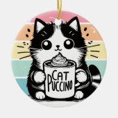Catpuccino 3 keramik ornament (Vorne)