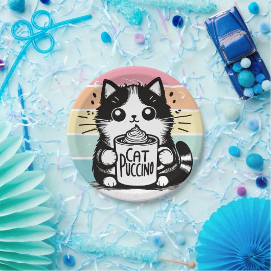 Catpuccino 3 pappteller (Party)