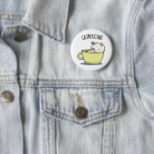 Catpuccino Funny Kitty Cat In Cup Puff Button (Beispiel)