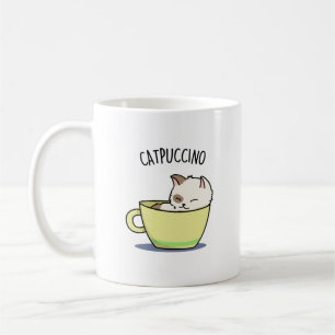Catpuccino Funny Kitty Cat In Cup Puff Kaffeetasse
