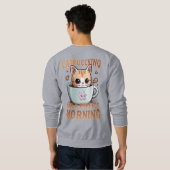 Catpuccino für einen perfekten Kaffee-Cat am Morge Sweatshirt (Schwarz voll)