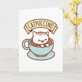 CATPUCCINO Gruß-Karte Karte (Gelbe Blume)