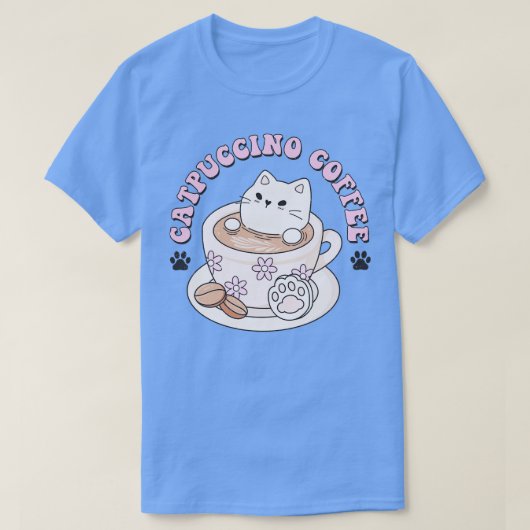Catpuccino-Kaffee T-Shirt (Design vorne)