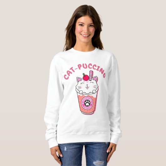 Catpuccino Sweatshirt (Vorne ganz)