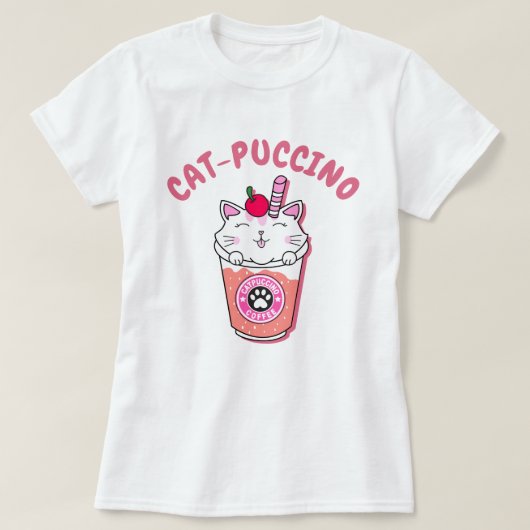Catpuccino T-Shirt (Design vorne)