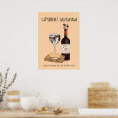 Catpurrnet Sauvigyawn Poster (Küche)