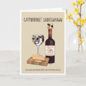 Catpurrrnet Sauvigyawn Karte (Gelbe Blume)