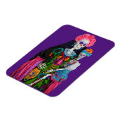 Catrina and Child Day of the Dead Sugar Skull Magnet (Linke Seite)