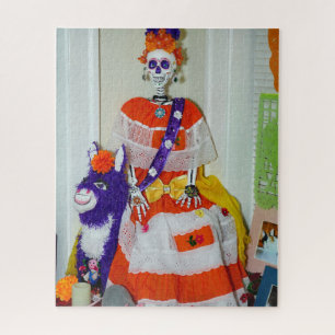 Catrina auf einem Donkey Jigsaw Puzzle