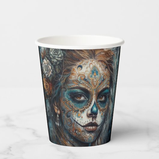 Catrina Azul Pappbecher (Rückseite)