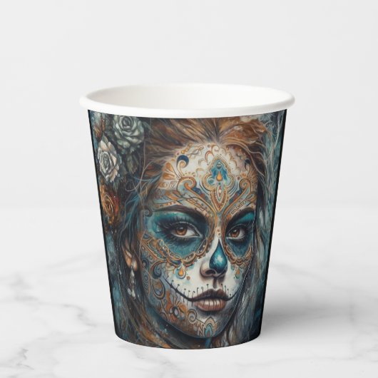 Catrina Azul Pappbecher (Vorderseite)