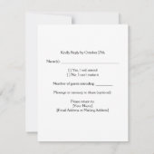 Catrina Azul RSVP Karte (Rückseite)